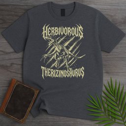Herbivorous Metal Therizinosaurus T Shirt Gift For Nature Lover