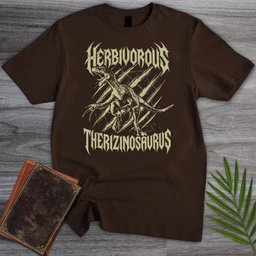 Herbivorous Metal Therizinosaurus T Shirt Gift For Nature Lover