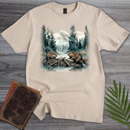 Misty Dam Beavers T Shirt Gift For Nature Lover