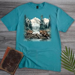 Misty Dam Beavers T Shirt Gift For Nature Lover