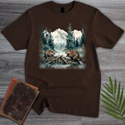 Misty Dam Beavers T Shirt Gift For Nature Lover