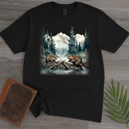 Misty Dam Beavers T Shirt Gift For Nature Lover