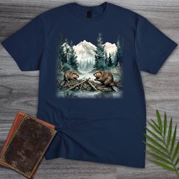 Misty Dam Beavers T Shirt Gift For Nature Lover