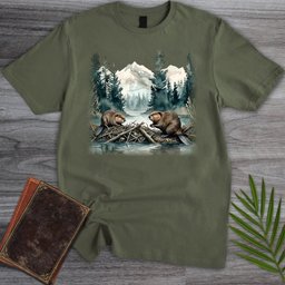 Misty Dam Beavers T Shirt Gift For Nature Lover