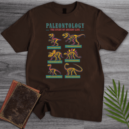Paleontology Vintage Fossil Names T Shirt Gift For Dinosaur Lover