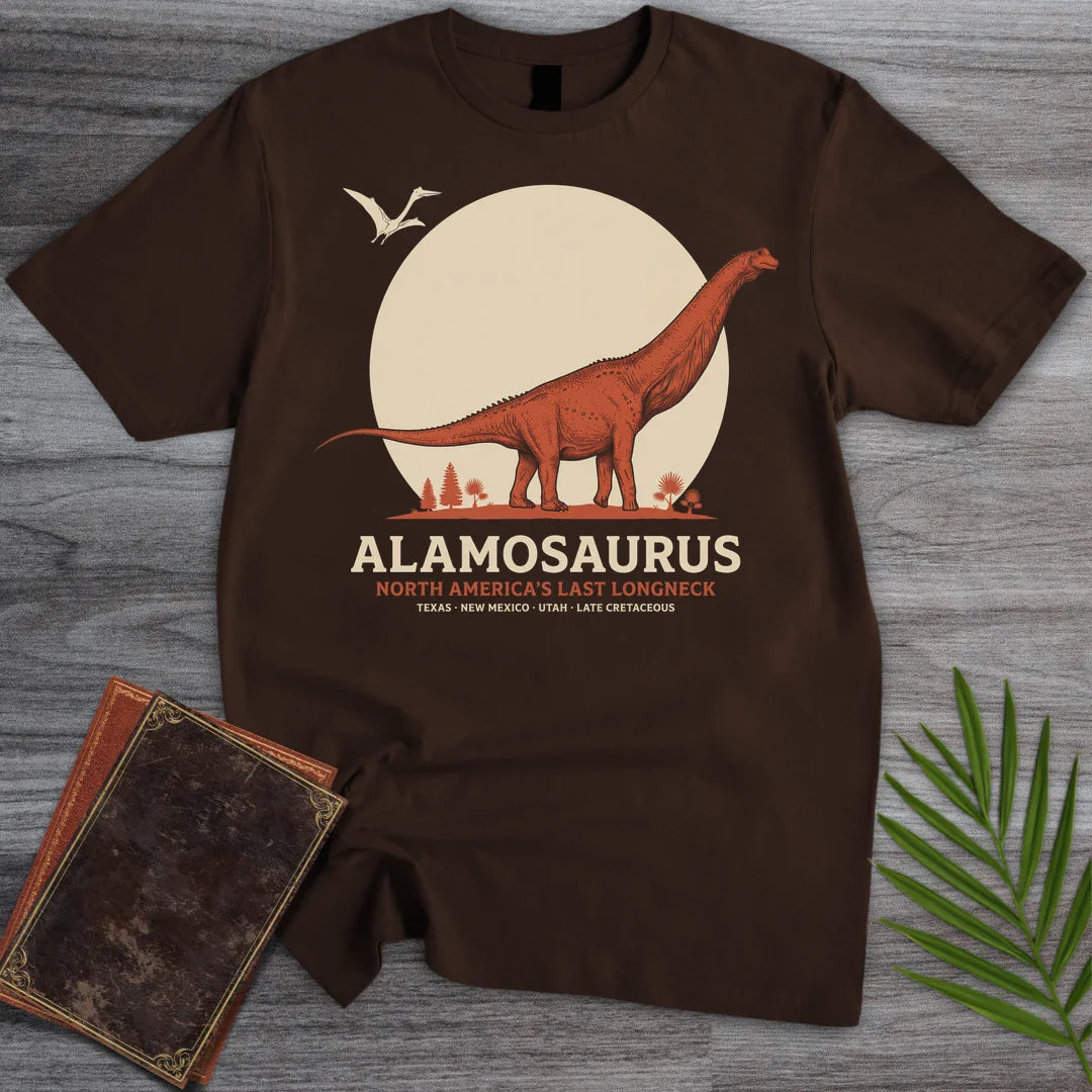 Last Longneck Alamosaurus T Shirt Gift For Nature Lover