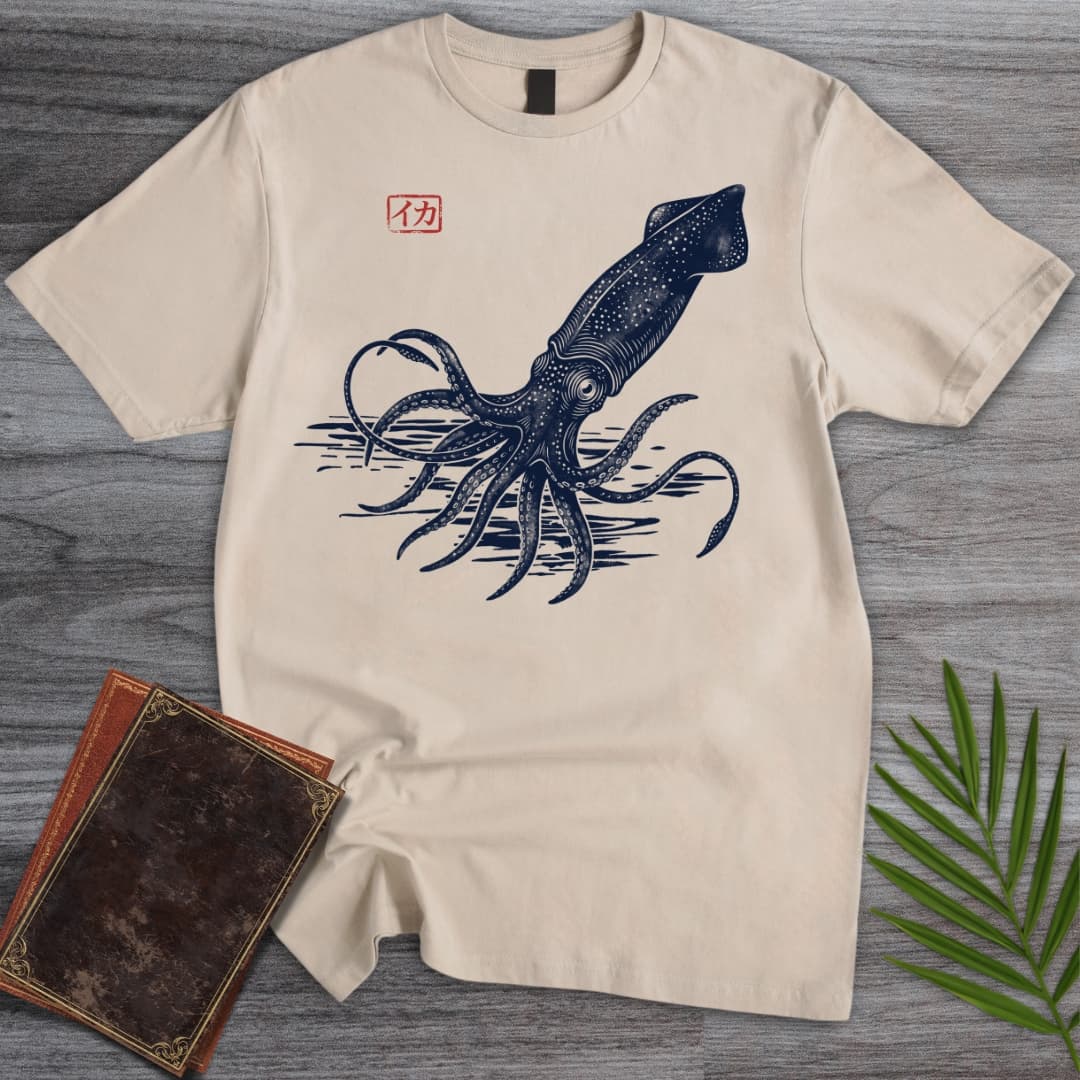 Japanese Tusoteuthis Colossal Squid T Shirt Gift For Nature Lover