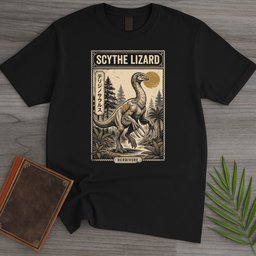 Japanese Woodblock Therizinosaurus T Shirt Gift For Nature Lover