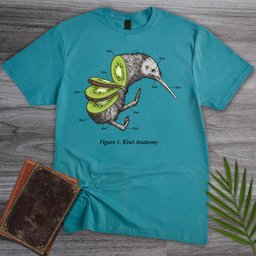 Kiwi Anatomy T Shirt Gift For Nature Lover
