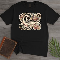 Japanese Irezumi Plesiosaur T-Shirt