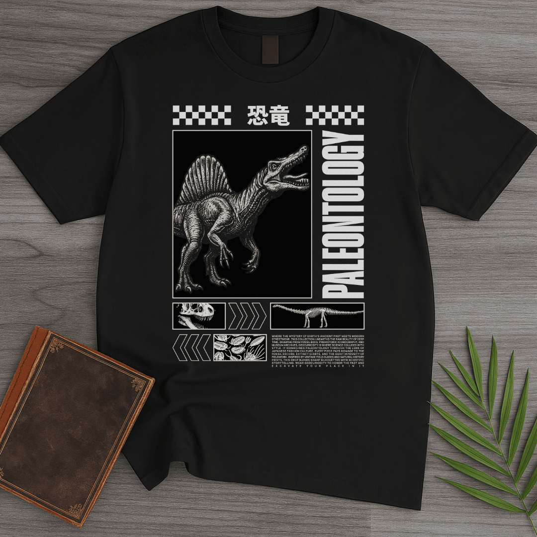Japanese Paleontology Streetwear T Shirt Gift For Dinosaur Lover