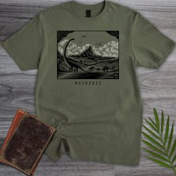Into the Mesozoic Linocut T-Shirt