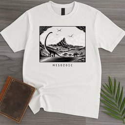 Into the Mesozoic Linocut T-Shirt