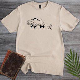 Mammoth Hunt Cave Painting T Shirt Gift For Nature Lover