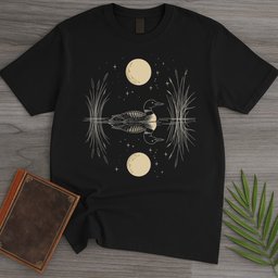 Lunar Glass Loon T Shirt Gift For Nature Lover