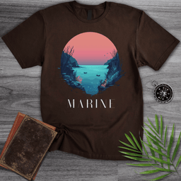 Marine Ocean At Sunset T Shirt Gift For Nature Lover