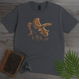 Last Light Triceratops T Shirt Gift For Dinosaur Lover