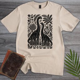 Linocut Dino Lovers T-Shirt