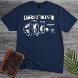 Layers Of The Earth T Shirt Gift For Nature Lover