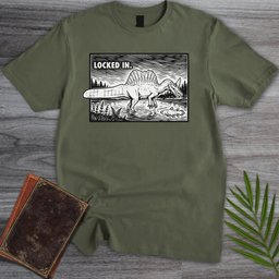 Locked In Spinosaurus T Shirt Gift For Nature Lover