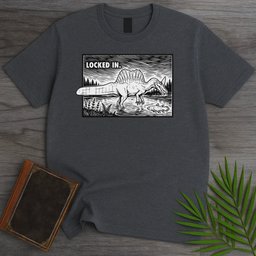 Locked In Spinosaurus T Shirt Gift For Nature Lover
