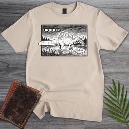 Locked In Spinosaurus T Shirt Gift For Nature Lover