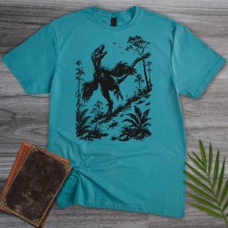 Jungle Roaming Deinonychus T-Shirt