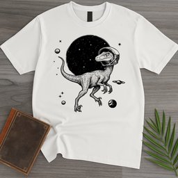 Intelligent Troodon In Space T Shirt Gift For Nature Lover