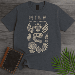 Man I Love Fossils T Shirt Gift For Nature Lover