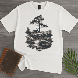 Silent Pines Wilderness T Shirt Gift For Nature Lover