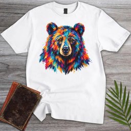 Rainbow Grizzly Bear T Shirt Gift For Nature Lover