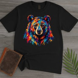 Rainbow Grizzly Bear T Shirt Gift For Nature Lover