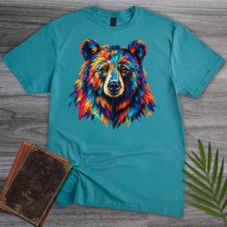 Rainbow Grizzly Bear T Shirt Gift For Nature Lover