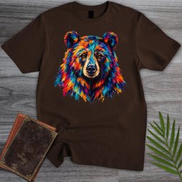 Rainbow Grizzly Bear T Shirt Gift For Nature Lover