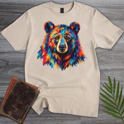 Rainbow Grizzly Bear T Shirt Gift For Nature Lover
