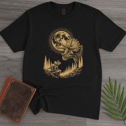 Moonstruck Triceratops T Shirt Gift For Dinosaur Lover