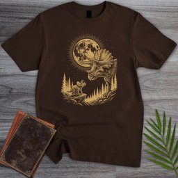 Moonstruck Triceratops T Shirt Gift For Dinosaur Lover