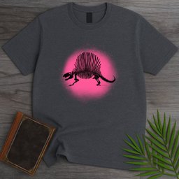 Neon Sail Dimetrodon T Shirt Gift For Nature Lover