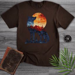 Mosaic Silhouette Dire Wolf T Shirt Gift For Nature Lover