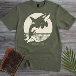 Moonlit Breach Orca T Shirt Gift For Nature Lover