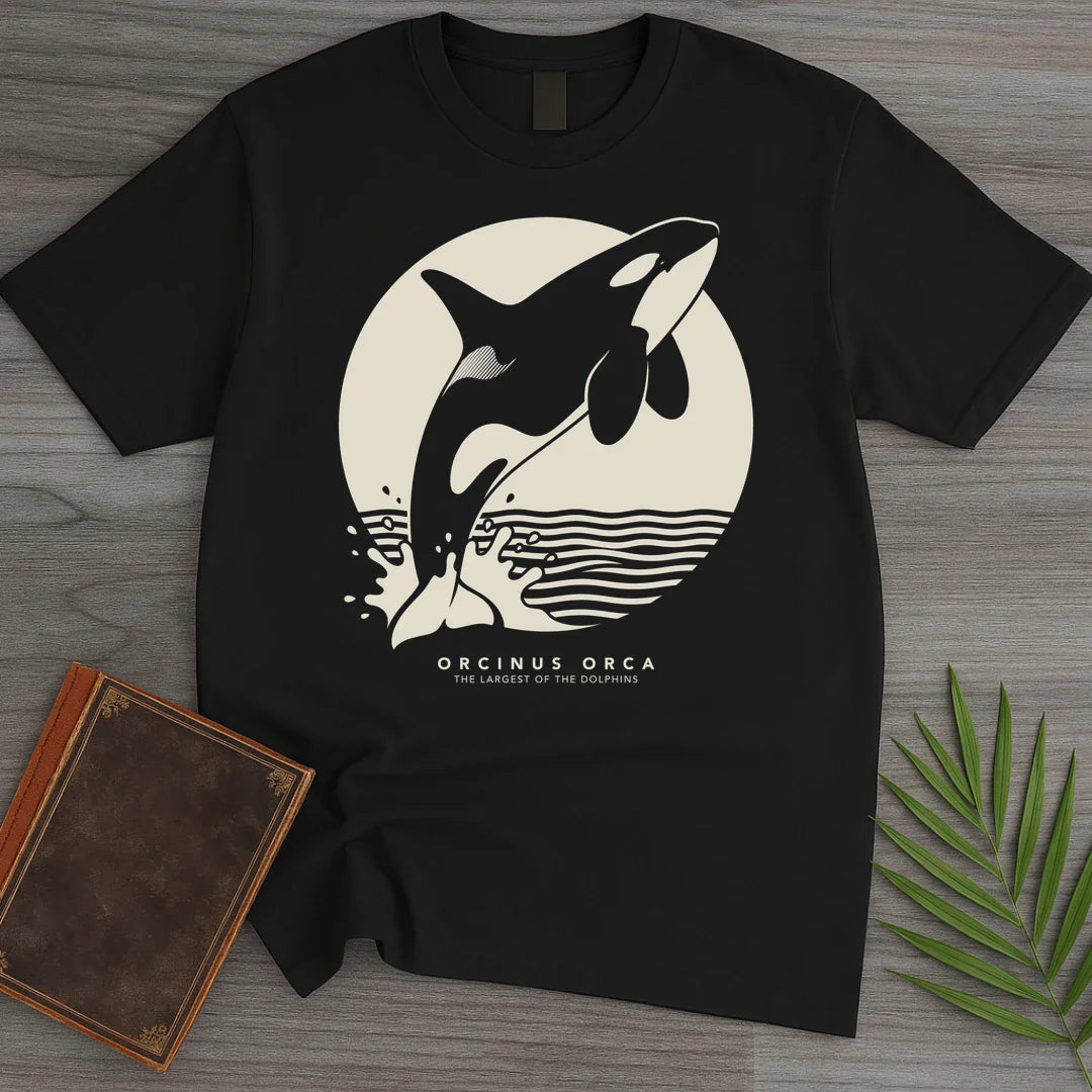 Moonlit Breach Orca T Shirt Gift For Nature Lover