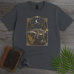 Moon Tarot Parasaurolophus T Shirt Gift For Nature Lover