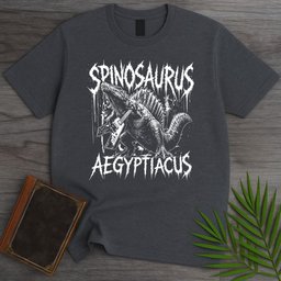 Metal Rockin Spinosaurus T Shirt Gift For Nature Lover