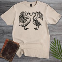 Shrink Wrapped Swan T Shirt Gift For Nature Lover