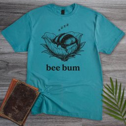 Sleepy Bee Bum T Shirt Gift For Nature Lover