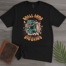 Small Arms Big Gains T Shirt Gift For Nature Lover