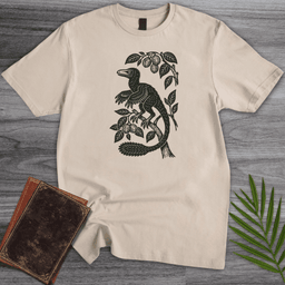 Microraptor Among Leaves T Shirt Gift For Nature Lover
