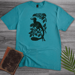 Microraptor Among Leaves T Shirt Gift For Nature Lover