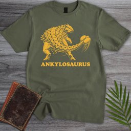 Old School Ankylosaurus T Shirt Gift For Nature Lover