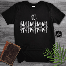 Minimalist Tree And Moon T Shirt Gift For Nature Lover
